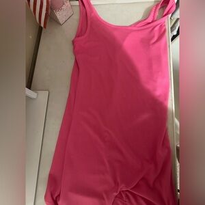 Pink body suit